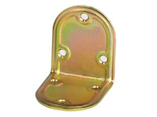 PIASTRA DI GIUNZIONE PIEGATA AD ANGOLO ARROTONDATA ART.971- - mm.80x80 - spessore mm.2,2 - 25 pezzi ALDEGHI