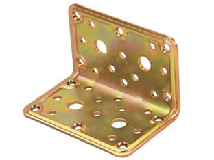 PIASTRA DI GIUNZIONE PESANTE AD ANGOLO LARGHEZZA MM.100 ART.777- - mm.80x80x100 - spessore mm.2,2 - 20 pezzi ALDEGHI