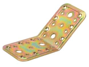 PIASTRA DI GIUNZIONE PESANTE AD ANGOLO 135  ° LARGHEZZA MM.65 ART.760- - mm.90x90x65 - spessore mm.22 - 25 pezzi ALDEGHI