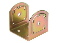 STAFFA AD U PER TRAVE INCLINATA ART.761- - mm.90x90x91 - spessore mm.3 - 2 pezzi ALDEGHI