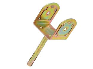 STAFFA A PAVIMENTO CON PERNO PER TRAVE ART.787- - mm.300x90 - 4 pezzi ALDEGHI