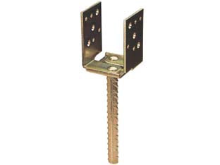 STAFFA A PAVIMENTO CON PERNO REGOLABILE PER TRAVE ART.788  mm.60140  spessore mm.5    ALDEGHI