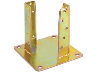 SUPPORTO A PAVIMENTO CON PIASTRA PER TRAVE ART.800  mm.92x92   spessore mm.5    ALDEGHI