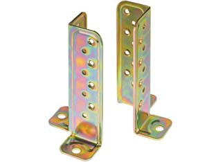 SUPPORTO A PAVIMENTO UNIVERSALE PER TRAVE ART.803- - mm.50x50x167 - spessore mm.3 - 2 pezzi ALDEGHI