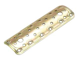 PIASTRA DI GIUNZIONE DRITTA PER PALO TONDO ART.900- - mm.160x50 - spessore mm.2,2 - 5 pezzi ALDEGHI