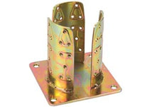 SUPPORTO A PAVIMENTO CON PIASTRA PER PALO TONDO ART.922  ø mm.102 base mm.150x150    ALDEGHI