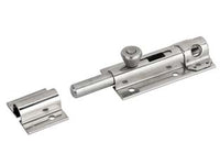 CATENACCIO PORTALUCCHETTO INOX LEGGERO ASTA TONDA ART.248IN- - mm.100x36 - 2 pezzi ALDEGHI