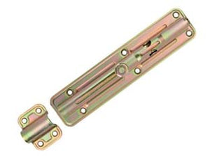 CATENACCIO TRASVERSALE ASTA TONDA CON PORTALUCCHETTO ART.890- - mm.200x40 - spessore mm.2,2 - 10 pezzi ALDEGHI