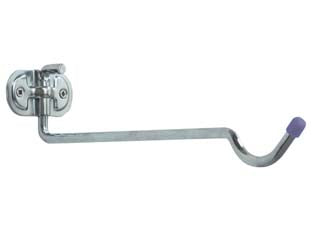 PORTA BICICLETTE DA PARETE GANCIO RIPIEGABILE IN ACC. ZINCATO A.4110- - mm.92x320x225, ø mm.9 - 10 pezzi ALDEGHI