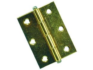 CERNIERE CON PERNO SFILABILE IN ACCIAIO OTTONATO- - mm.50x40 - 24 pezzi