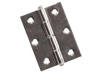 CERNIERE CON PERNO SFILABILE IN ACCIAIO NICHELATO- - mm.60x50 - 24 pezzi