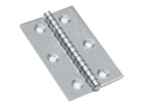 CERNIERE PIANE IN ACCIAIO INOX PERNO FISSO- - mm.40x30x1,5 - 25 pezzi