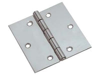 CERNIERE QUADRE ACCIAIO INOX PERNO FISSO- - mm.50x50x1,0 - 24 pezzi