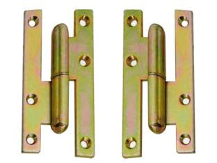 CERNIERE PAUMELLES IN ACCIAIO TROPICALIZZATO- - mm.110x55x3,0 DX - 12 pezzi