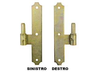 CARDINE A LEGNO PER BANDELLA SU LAMA A FILO- - mm.180X30 SX interasse mm.54 - 12 pezzi