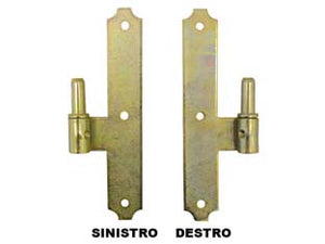 CARDINE A LEGNO PER BANDELLA SU LAMA A FILO- - mm.180x30 DX interasse mm.54 - 12 pezzi