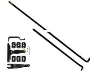 SPAGNOLETTE PER BALCONE COMPLETE IN KIT NERE- - cm.240h. per balcone - 2 pezzi MRCAS