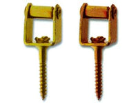 CAVALLOTTI CON RULLO E VITE A LEGNO- - in acciaio bronzato - 20 pezzi