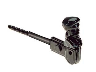 FERMAPERSIANE AD OMINO CON VITE SENZA FERMO- - mm.140x60h. verniciato nero - 5 pezzi