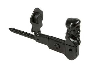 FERMAPERSIANE AD OMINO CON VITE E FERMO- - mm.140x60h. verniciato nero - 5 pezzi