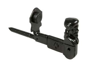 FERMAPERSIANE AD OMINO CON VITE E FERMO- - mm.140x60h. verniciato nero - 5 pezzi