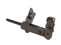 FERMAPERSIANE AD OMINO CON VITE E FERMO REGOLABILE- - mm.130x60h. verniciato nero - 5 pezzi