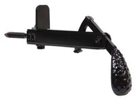 FERMAPERSIANE A PENDOLO CON FERMO FISSO  mm.105x55h. verniciato nero