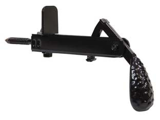 FERMAPERSIANE A PENDOLO CON FERMO FISSO  mm.105x55h. verniciato nero