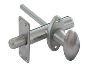 CATENACCIO A CREMAGLIERA DA INFILARE IN OTTONE CROMO SATINATO  ø mm.17x80