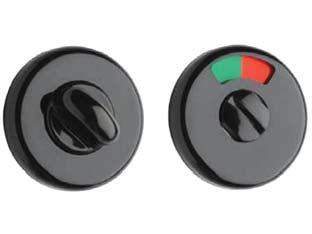 CATENACCIO WC LIBERO/OCCUPATO IN PLASTICA NERA- - ø mm.50 - 4 pezzi