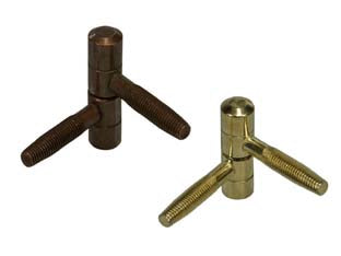 CERNIERE ANUBA NORMALI IN ACCIAIO- - ø mm.13 mod.119 (B.00119.13.02) bronzato - 25 pezzi AGB