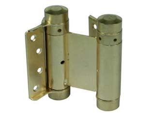 CERNIERE A MOLLA TIPO BOMMER ACCIAIO OTTONATO- - mm. 75 - 1 coppia IBFM