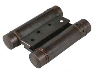 CERNIERE A MOLLA TIPO BOMMER ACCIAIO BRONZATO ART.108- - mm.100 - 1 coppia IBFM