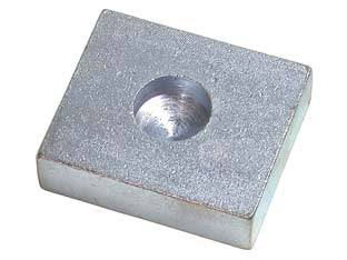 PIASTRA  A SALDARE IN ACCIAIO ZINCATO PER CARDINE INFERIORE ART.349- - ø foro mm.24 misure piastra mm.60x70 - 6 pezzi COMBI