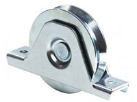 RUOTA CANCELLI GOLA V SUPPORTO INFERIORE ART.335- - ø mm.90 supporto mm.155 - 6 pezzi COMUNELLO