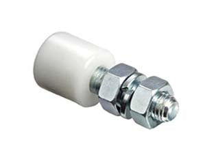 OLIVA A RULLO IN NYLON PER SCORREVOLI  ART.243- - mm.75, rullo ø mm.40 - 4 pezzi COMUNELLO