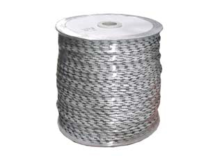 CORDA TRECCIA BIANCA CON SEGNALINO- - ø mm.16 peso circa gr.200 al mt - 16 chilo