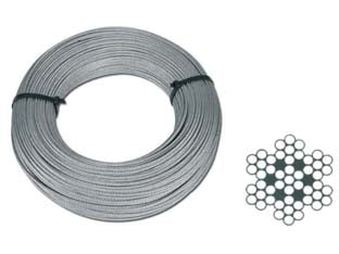 FUNE METALLICA IN ACCIAIO INOX AISI 316 49 FILI- - ø mm.4,0xmt.50 - 1 matassa