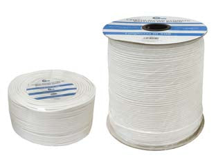 CAVETTO ACCIAIO OTTONATO RIVESTITO IN PVC BIANCO- - ø mm.4,4 rt da mt.500 - 500 mt QUALITY