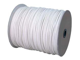 CAVETTO ACCIAIO OTTONATO RIVESTITO IN PVC BIANCO- - ø mm.6 in rotoli da mt.350 - 350 mt