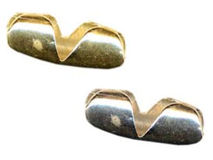 CHIUSURE PER CATENA A PERLINE- in ottone nichelato - 200 pezzi