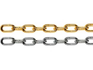 CATENA GENOVESE IN MATASSINE- - n°10 maglia  EE ¸ mm.14 ferro ottonato - 25 mt