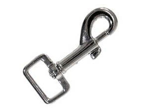 MOSCHETTONI REDINE QUADRO CON GIRELLO IN ZAMA NICHELATO- - mm.78 con asola da mm.24 - 10 pezzi