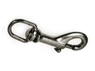 MOSCHETTONI REDINE LUNGO CON GIRELLO IN OTTONE NICHELATO- - mm.68 con asola da mm.12 - 5 pezzi