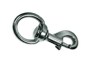 MOSCHETTONI REDINE CON GIRELLO IN OTTONE NICHELATO- - mm.110 con asola da mm.28 - 5 pezzi