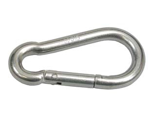 MOSCHETTONI DA POMPIERE IN ACCIAIO INOX- - mm.80x8 - 10 pezzi