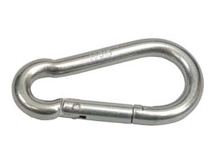 MOSCHETTONI DA POMPIERE IN ACCIAIO INOX- - mm.80x8 - 10 pezzi