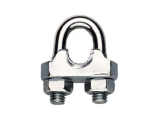 MORSETTI A CAVALLOTTO IN ACCIAIO INOX ART.8416- - ø mm.5   3/16 - 10 pezzi ROBUR