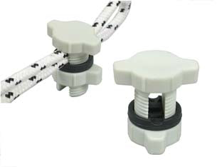 MORSETTI IN PLASTICA PER FUNI - 100 pezzi