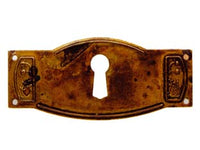 BOCCHETTE PER MOBILI SAGOMATE MOD.30698 IN OTTONE ANTICATO- - mm.80x35h. - 10 pezzi METALSTYLE